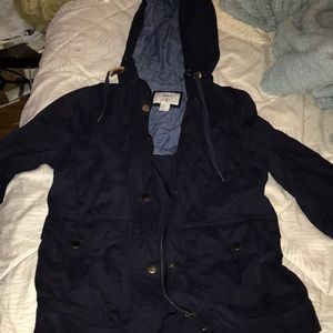 Navy Blue Utility Jacket - Forever 21